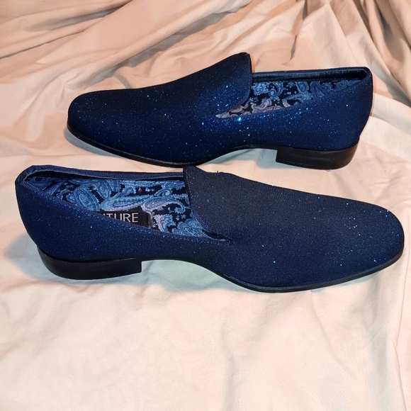 Men's Couture 1910 Blingy Stylish Shoes Slip Ons size 12m must see - Picture 5 of 7
